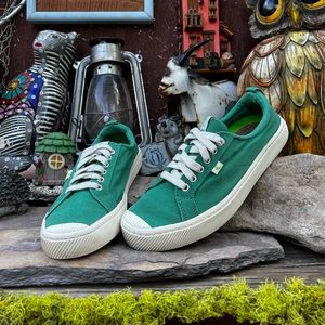 Cariama Green Canvas OCA Low